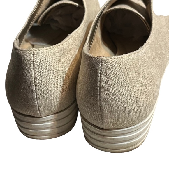 Aerosols Gold Fleck Metallic Shine Zip Up Slip on Sneakers size 10 - Picture 9 of 14